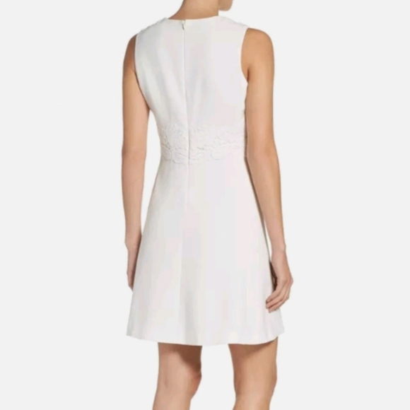 Eliza J Lace Ponte Fit & Flare Dress 0P - Picture 2 of 9